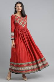 Khodalfab Women Red Dress